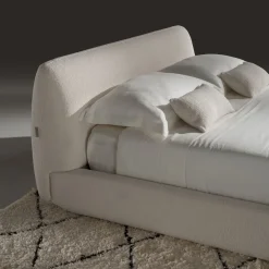 Ferri 1956 Beds<Naxos White Fabric Bed