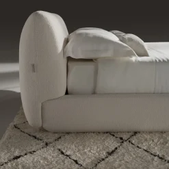 Ferri 1956 Beds<Naxos White Fabric Bed
