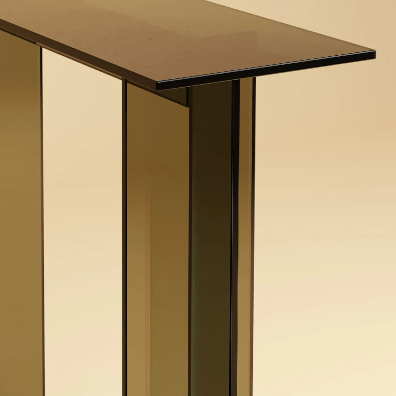 Lebanto Consoles<Naz Bronze Finish Glass Console