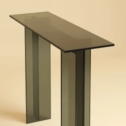 Lebanto Consoles<Naz Smoked Finish Glass Console