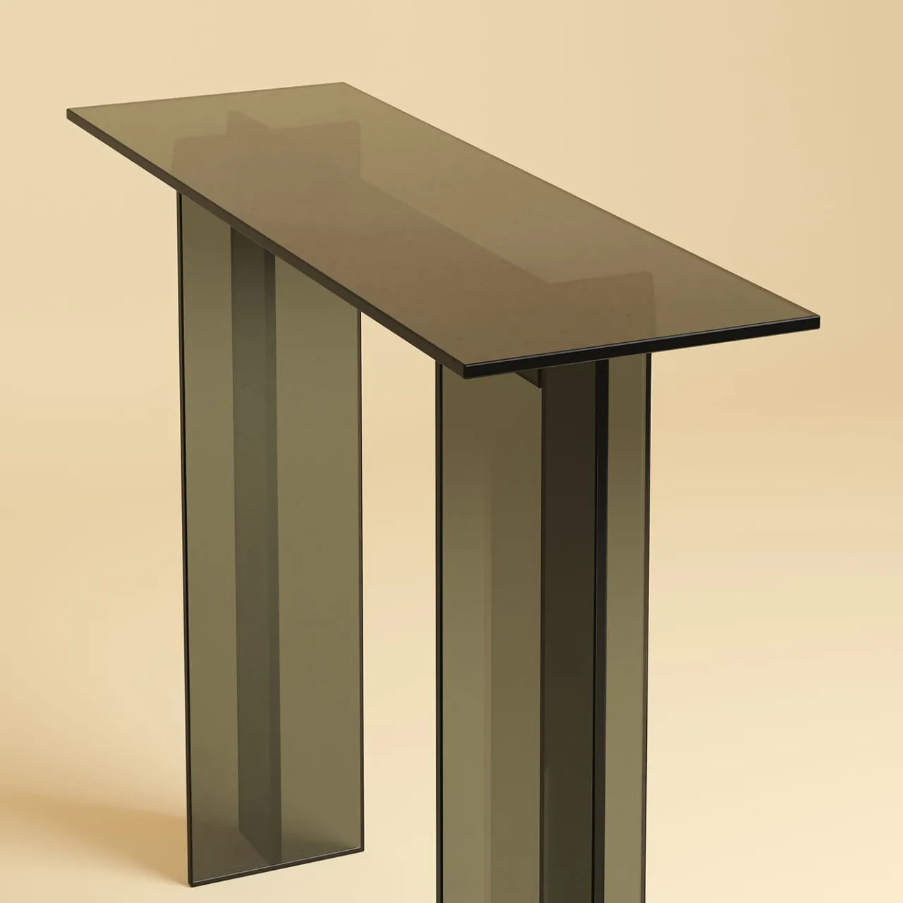 Lebanto Consoles<Naz Smoked Finish Glass Console
