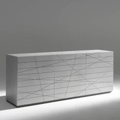 Albedo Sideboards Buffets<Nazca B 210/80 White 3-Doors Sideboard