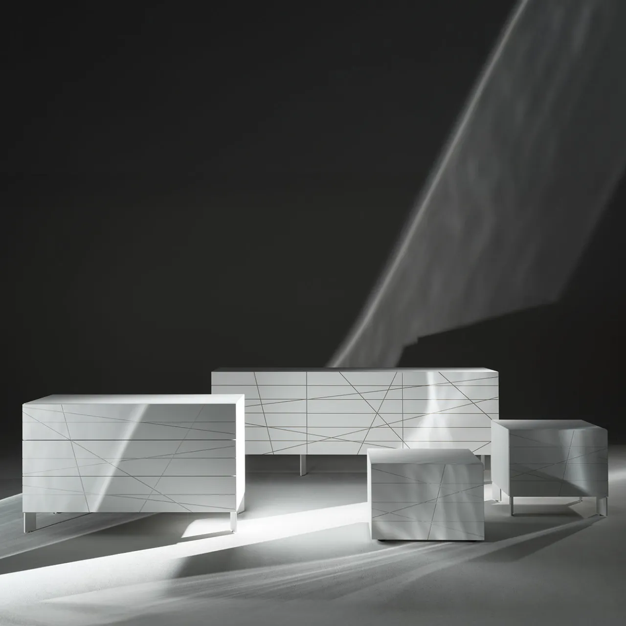 Albedo Nightstands<Nazca B 60 White Nightstand