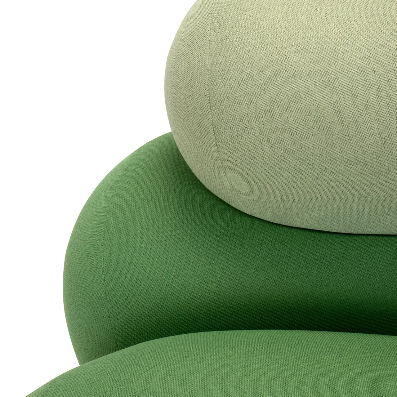 Adrenalina Sofas<Nefelibata Composition 4.1 Curved Green Sofa