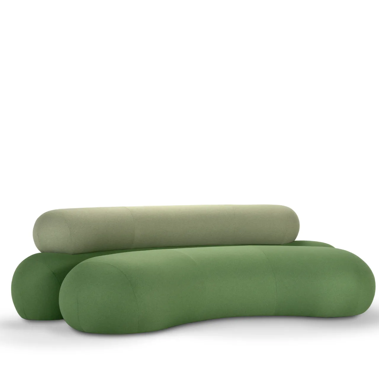 Adrenalina Sofas<Nefelibata Composition 4.1 Curved Green Sofa