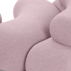 Adrenalina Sofas<Nefelibata Composition 4.1 Sofa with Pink Bouclé Pouf