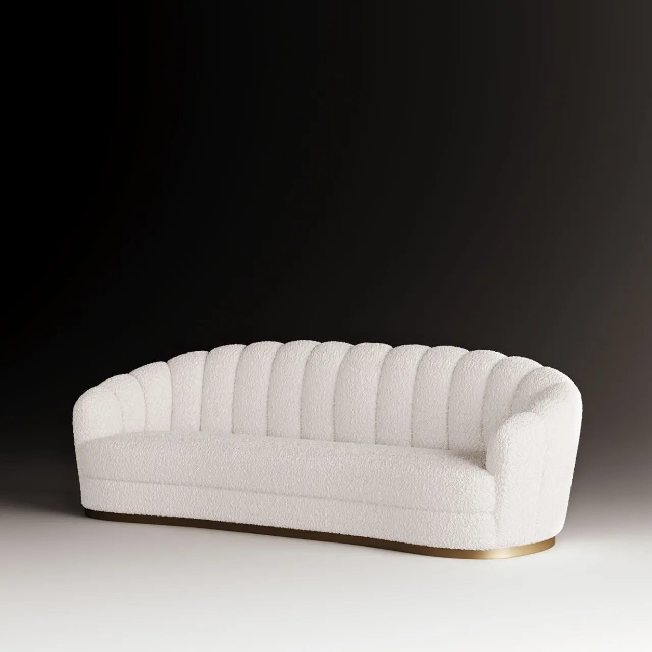 Encore Italia Sofas<Nest Medium White Bouclé Sofa