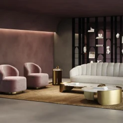 Encore Italia Sofas<Nest Medium White Bouclé Sofa