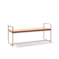 Epònimo Benches<New Outline Red Bench by Alberto Colzani