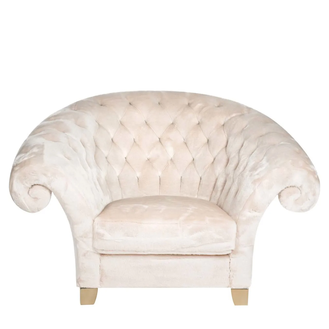VGnewtrend Armchairs<New Versailles Faux-Fur Armchair