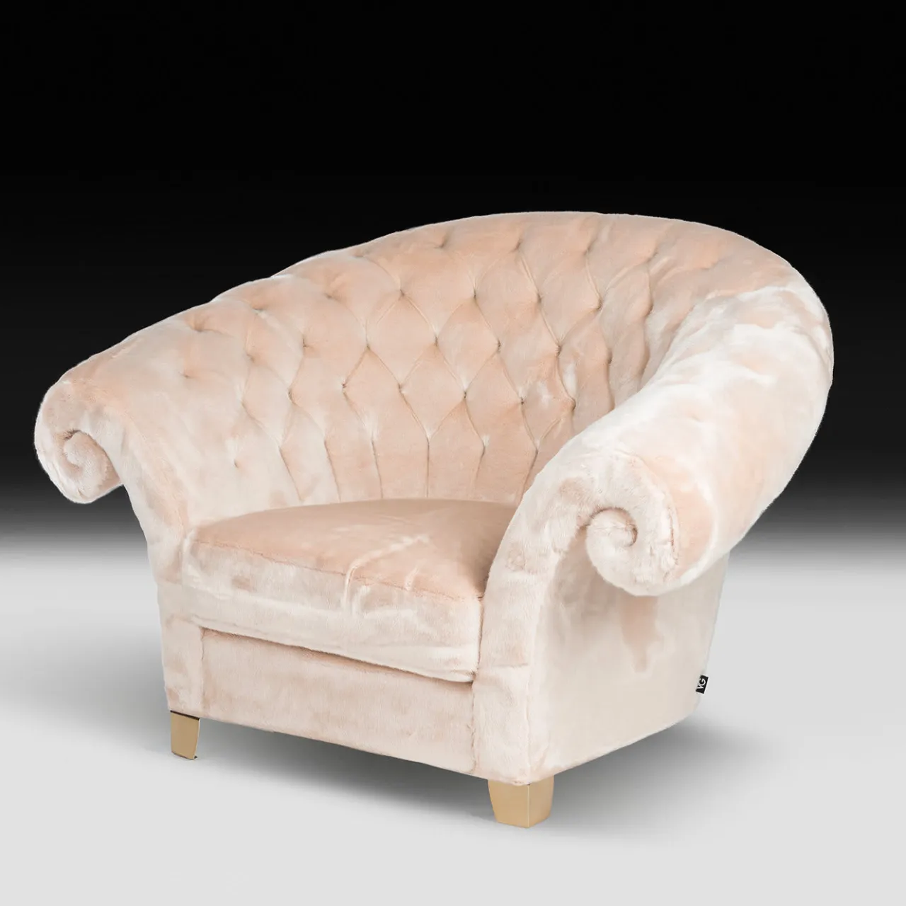 VGnewtrend Armchairs<New Versailles Faux-Fur Armchair