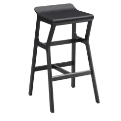 TrabA' Bar Stools<Nhino LE Medium Black Stool by Emilio Nanni