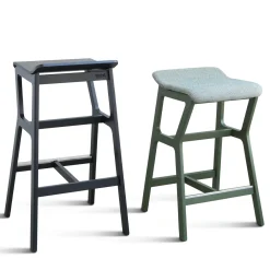 TrabA' Bar Stools<Nhino LE Medium Black Stool by Emilio Nanni