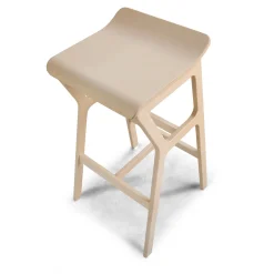 TrabA' Bar Stools<Nhino LE Medium White Stool by Emilio Nanni