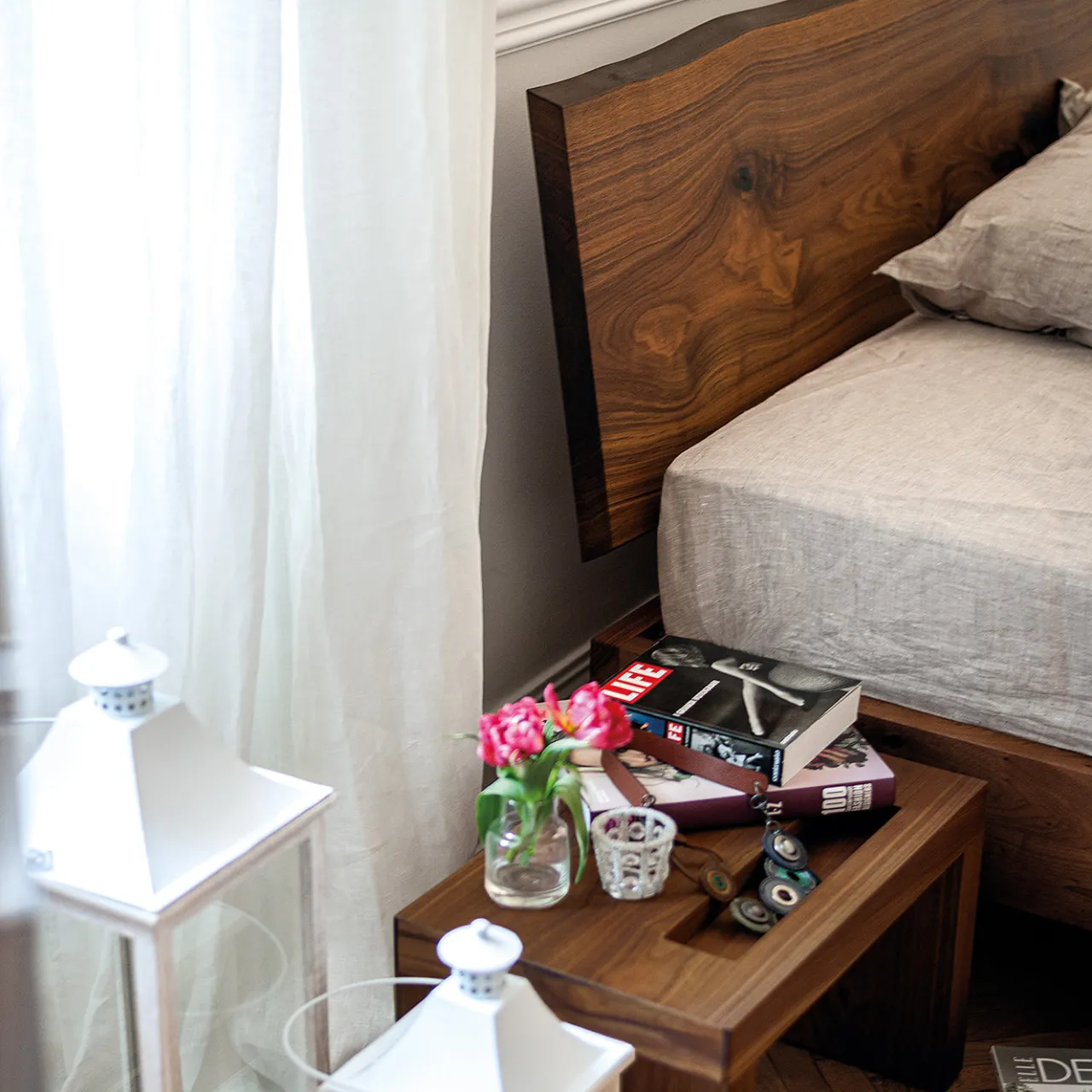 Riva 1920 Nightstands<Night-Night walnut wood Nightstand