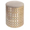 Splot Design Ottomans & Poufs<Nimbus 40 Cylindrical Champagne Aluminum Pouf