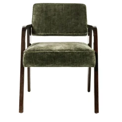 Fratelli Boffi Chairs<Nocina/C Dining Green Velvet Chair by Storagemilano
