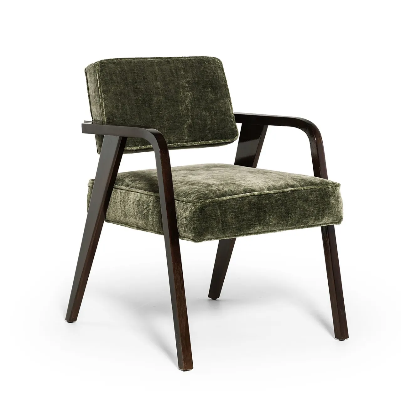 Fratelli Boffi Chairs<Nocina/C Dining Green Velvet Chair by Storagemilano