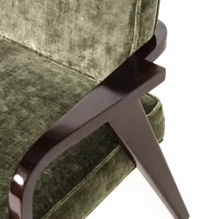 Fratelli Boffi Chairs<Nocina/C Dining Green Velvet Chair by Storagemilano