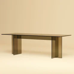 Lebanto Coffee Tables<Noor Bronze Finish Glass Coffee Table