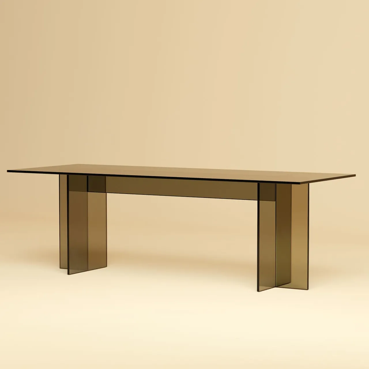 Lebanto Coffee Tables<Noor Bronze Finish Glass Coffee Table
