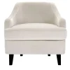 Domingo Salotti Lounge Chairs<Nor Lounge Beige Armchair with Wood Legs