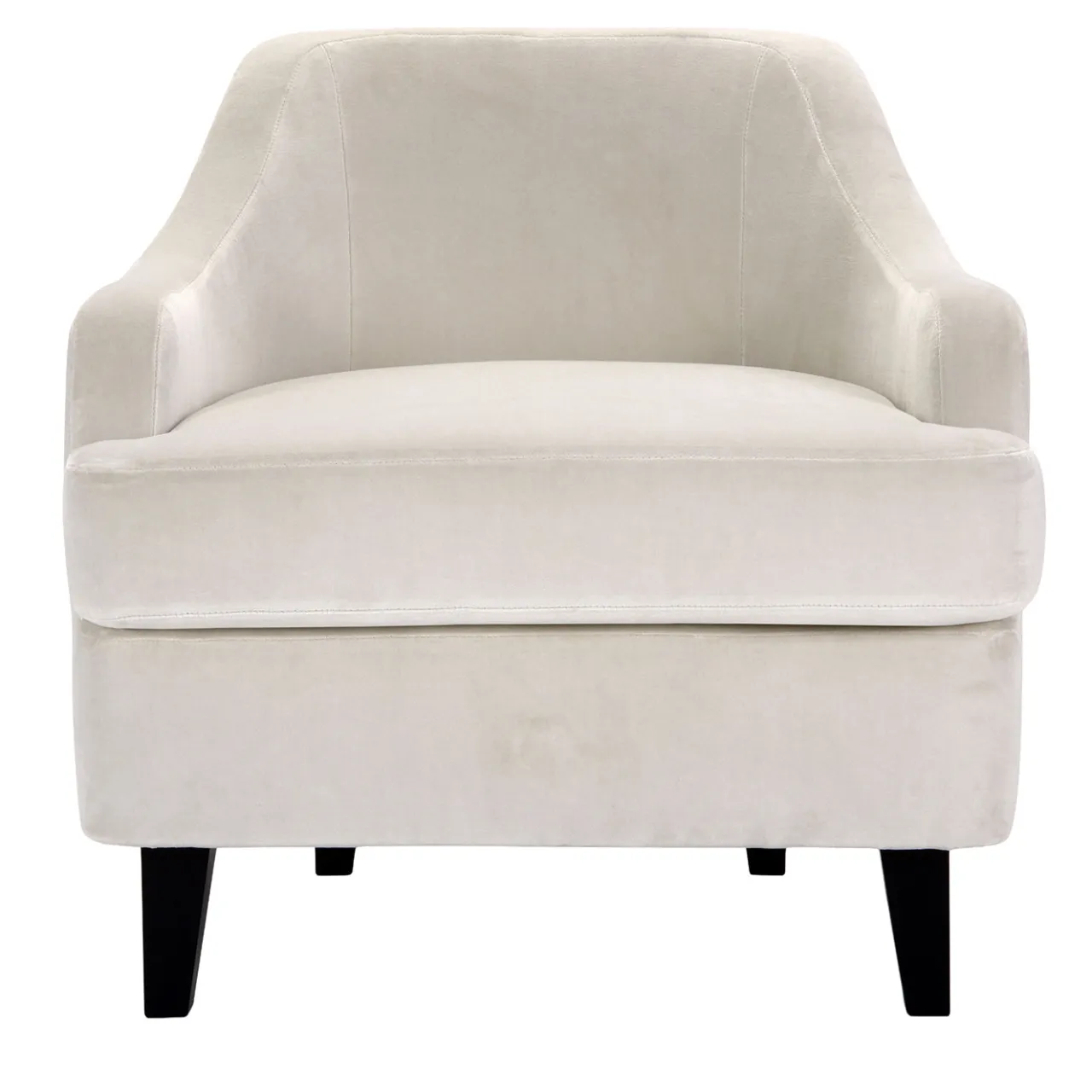 Domingo Salotti Lounge Chairs<Nor Lounge Beige Armchair with Wood Legs