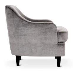 Domingo Salotti Lounge Chairs<Nor Lounge Gray Armchair with Wood Legs