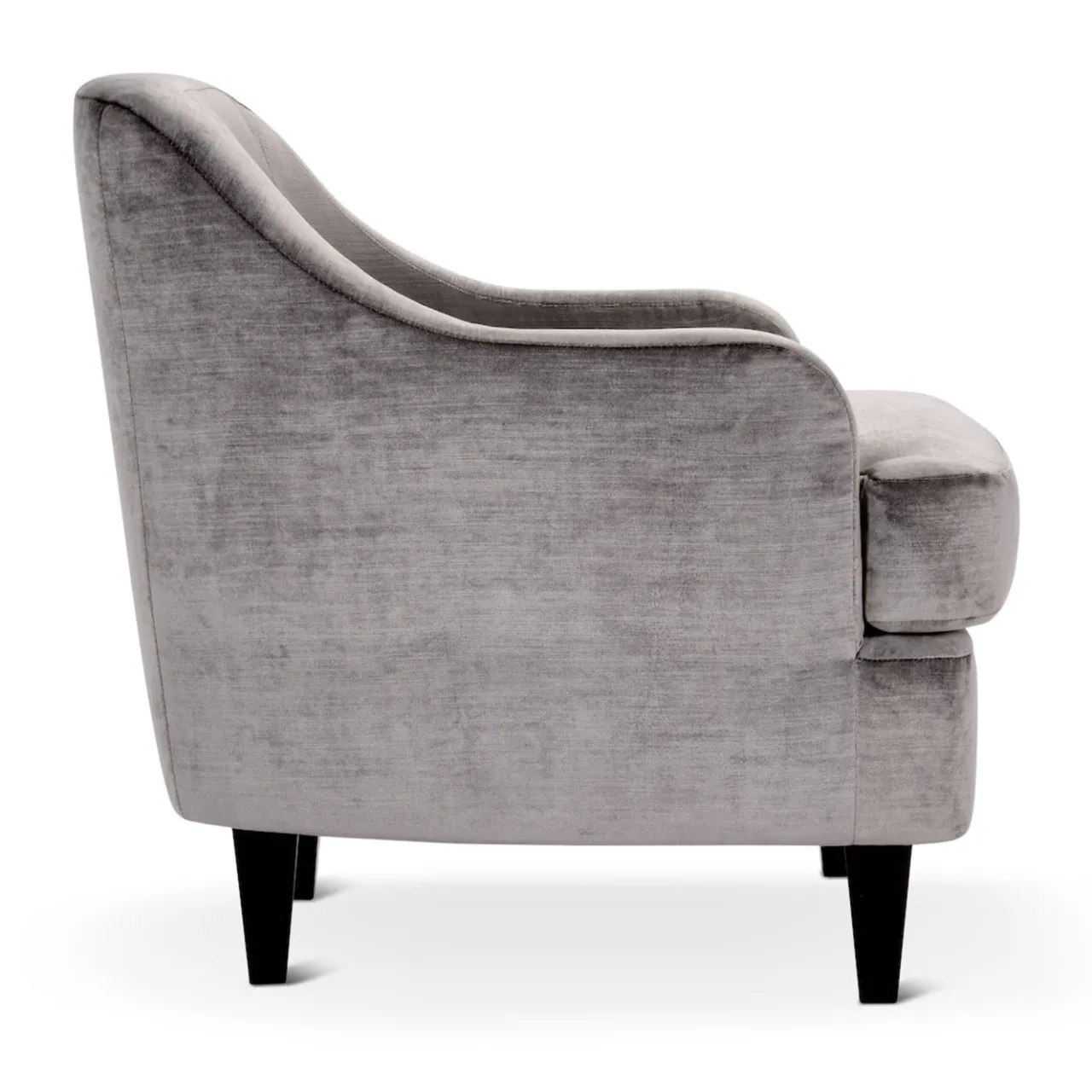 Domingo Salotti Lounge Chairs<Nor Lounge Gray Armchair with Wood Legs
