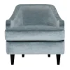Domingo Salotti Lounge Chairs<Nor Lounge Light Blue Armchair with Wooden Legs