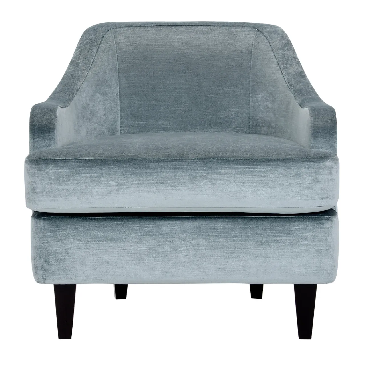 Domingo Salotti Lounge Chairs<Nor Lounge Light Blue Armchair with Wooden Legs