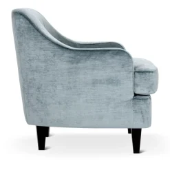 Domingo Salotti Lounge Chairs<Nor Lounge Light Blue Armchair with Wooden Legs