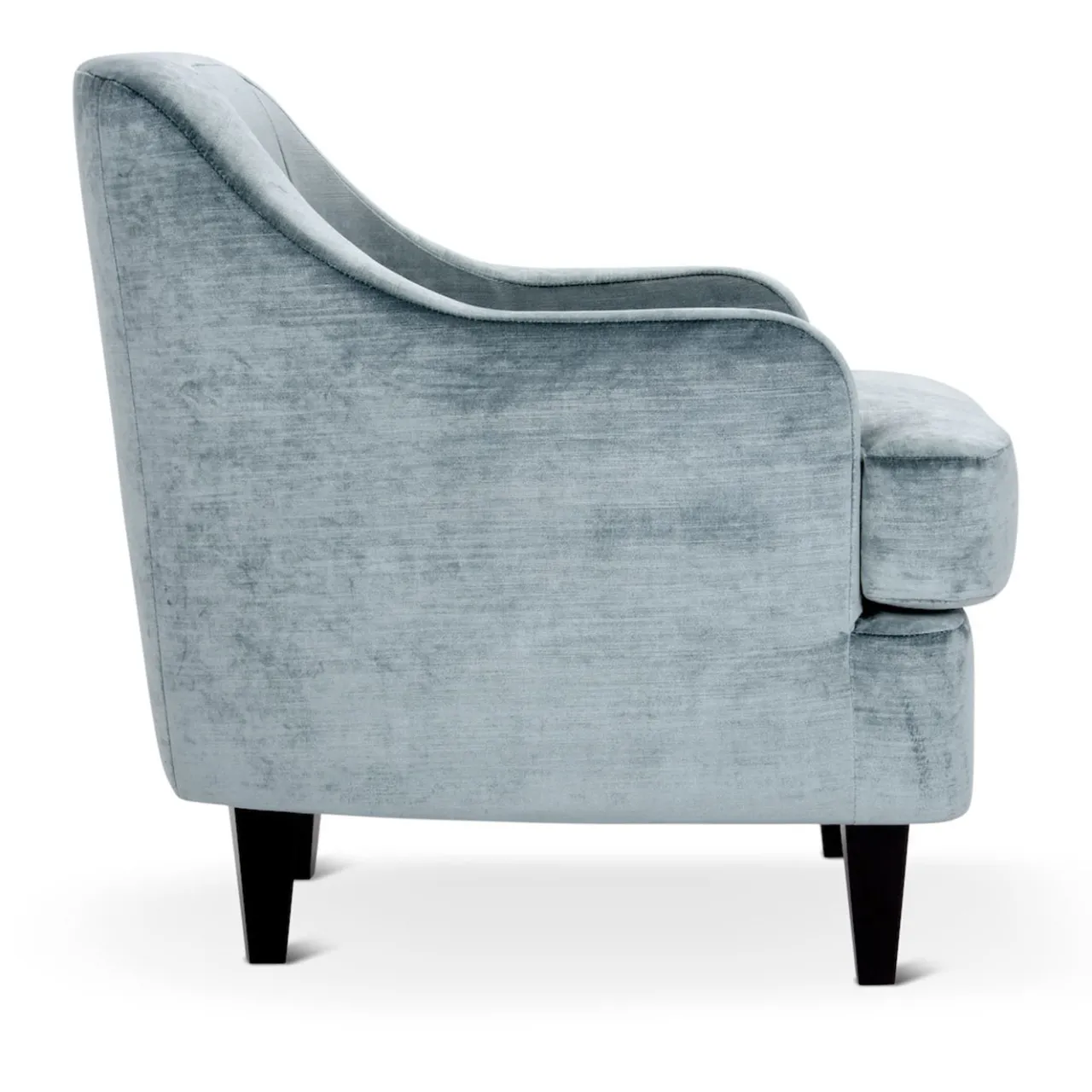 Domingo Salotti Lounge Chairs<Nor Lounge Light Blue Armchair with Wooden Legs