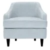 Domingo Salotti Lounge Chairs<Nor Lounge Soft Light Blue Armchair with Wood Legs