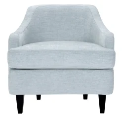 Domingo Salotti Lounge Chairs<Nor Lounge Soft Light Blue Armchair with Wood Legs