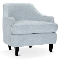 Domingo Salotti Lounge Chairs<Nor Lounge Soft Light Blue Armchair with Wood Legs