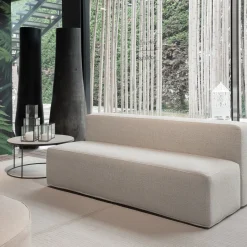 Villevenete Outdoor Sofas & Benches<Norman Beige fabric Outdoor Sofa