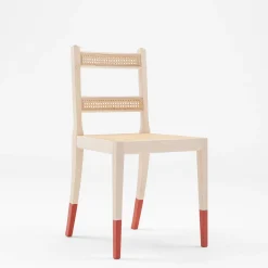 Pietrachiara Chairs<North Chair with Red Feet