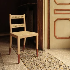 Pietrachiara Chairs<North Chair with Red Feet