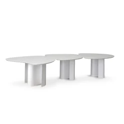 Adrenalina Dining Tables<North Light White Metal High Table By Vladislav Tolochko