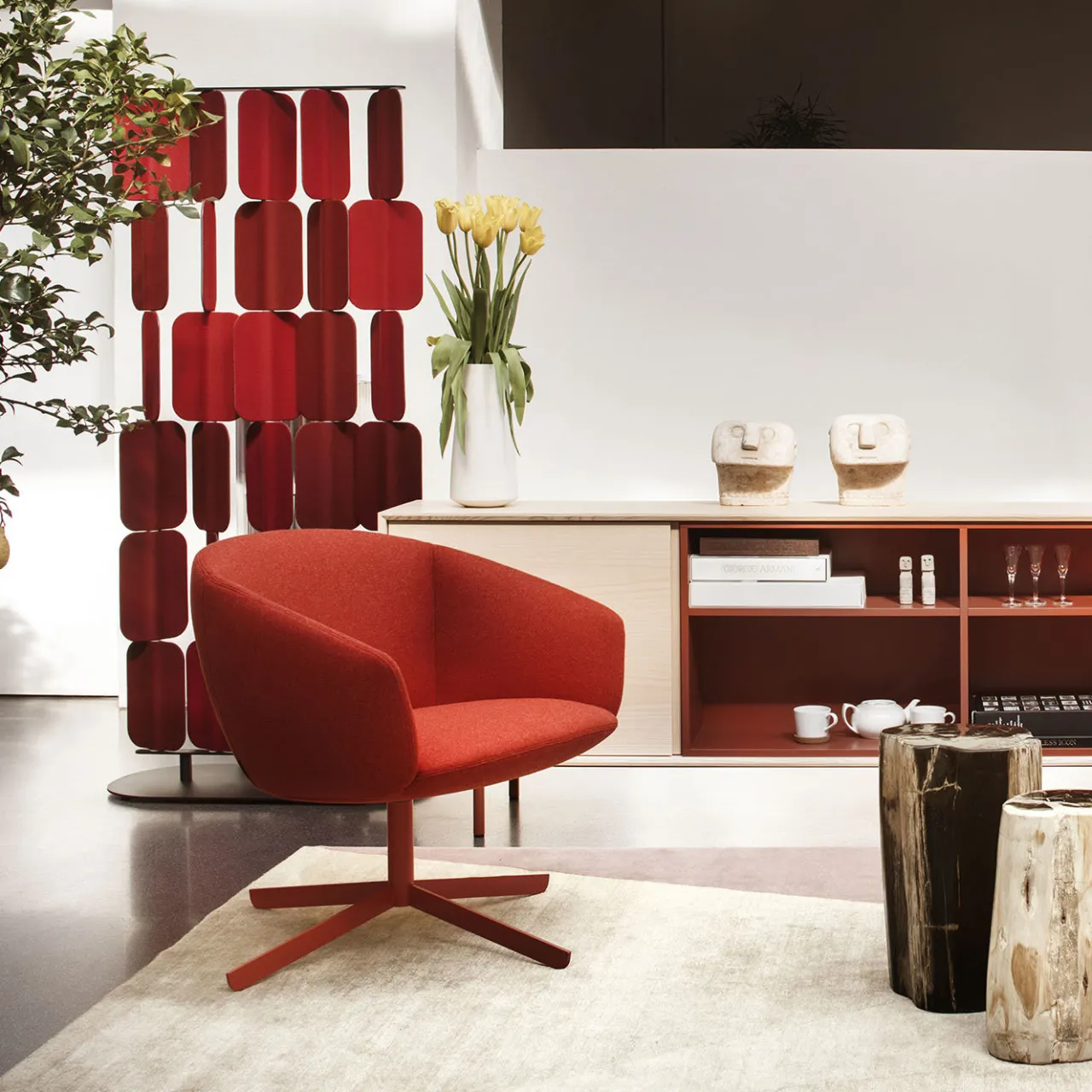 TRUE Lounge Chairs<Not Red Lowback Lounge Armchair