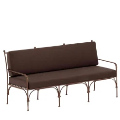 Dante Negro Outdoor Sofas & Benches<Nottambula Amtra Iron 3-Seat Outdoor Sofa