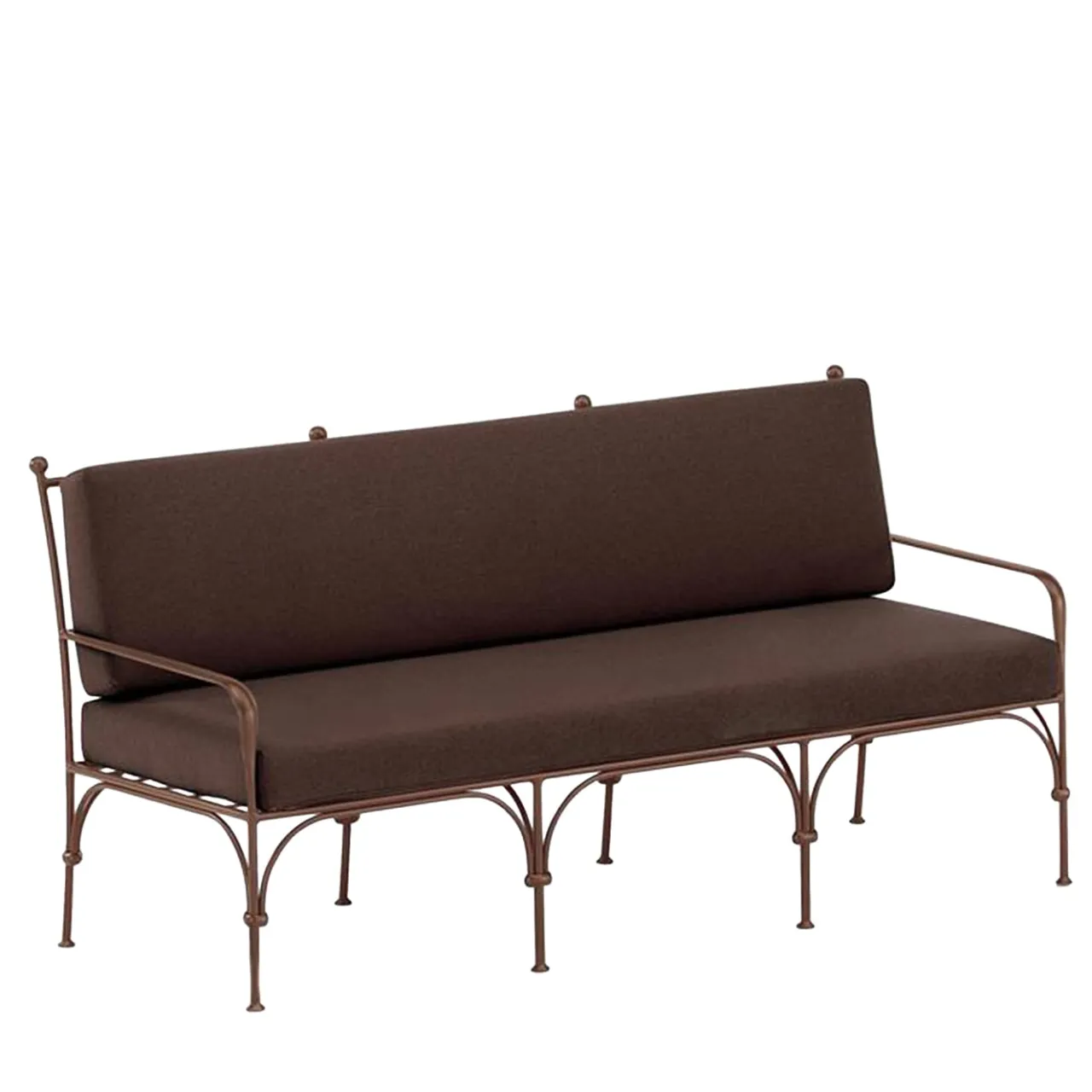 Dante Negro Outdoor Sofas & Benches<Nottambula Amtra Iron 3-Seat Outdoor Sofa