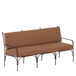 Dante Negro Outdoor Sofas & Benches<Nottambula 3-Seater Wrought Iron Brown Sofa