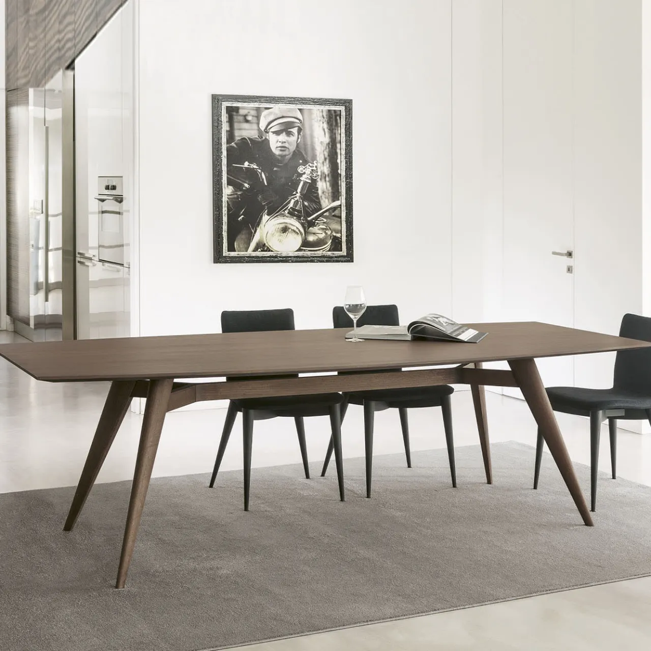 Pacini & Cappellini Dining Tables<Novecento Ash Table Top by Fabio Rebosio