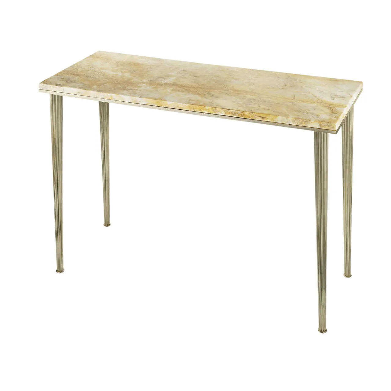 Bronzetto Consoles<Novecento Brass and Marble Console