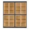 Morelato Cabinets<Novecento Four-Door Glass Ash Wood Cabinet