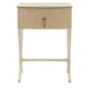 LCI_DECORA Nightstands<Novecento Marble-Effect Cream-Toned Nightstand