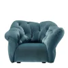 Meritalia Armchairs<Nubola Blue Velvet Armchair by Gaetano Pesce