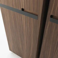 Riva 1920 Dressers<Nuit 2 -Door Walnut Closet by Giuliano Cappelletti